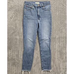 Madewell Jeans The Perfect Vintage Jean Size 27 T Frayed Hem Medium‎ Wash